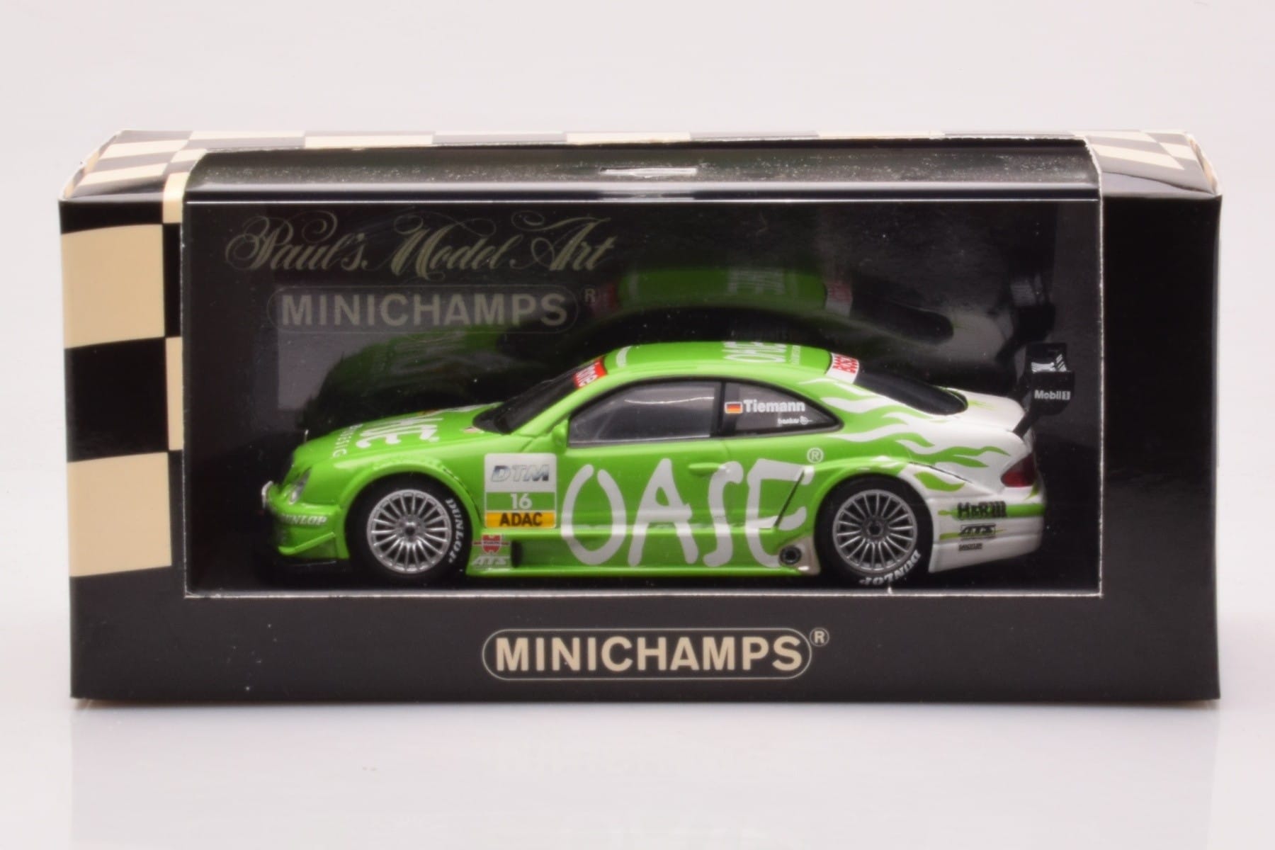 Mercedes CLK DTM Team OASE AMG #16 M. Tiemann DTM 2001 Minichamps 1:43 400023116 Metal — zdjęcie 4 z 4