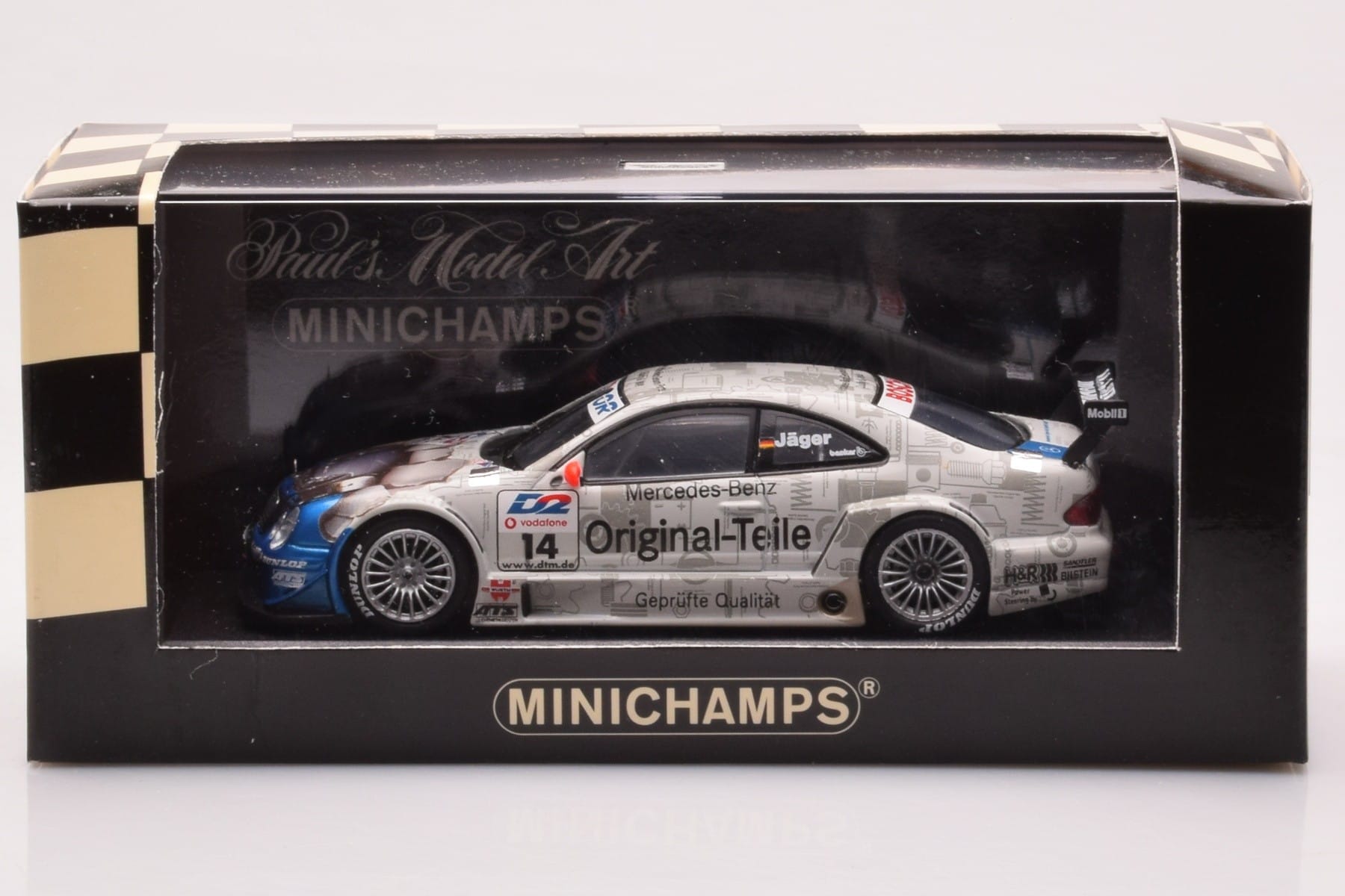 Mercedes CLK DTM Team Persson #14 Jaeger DTM 2001 Minichamps 1:43 400013714 Metal — zdjęcie 4 z 4