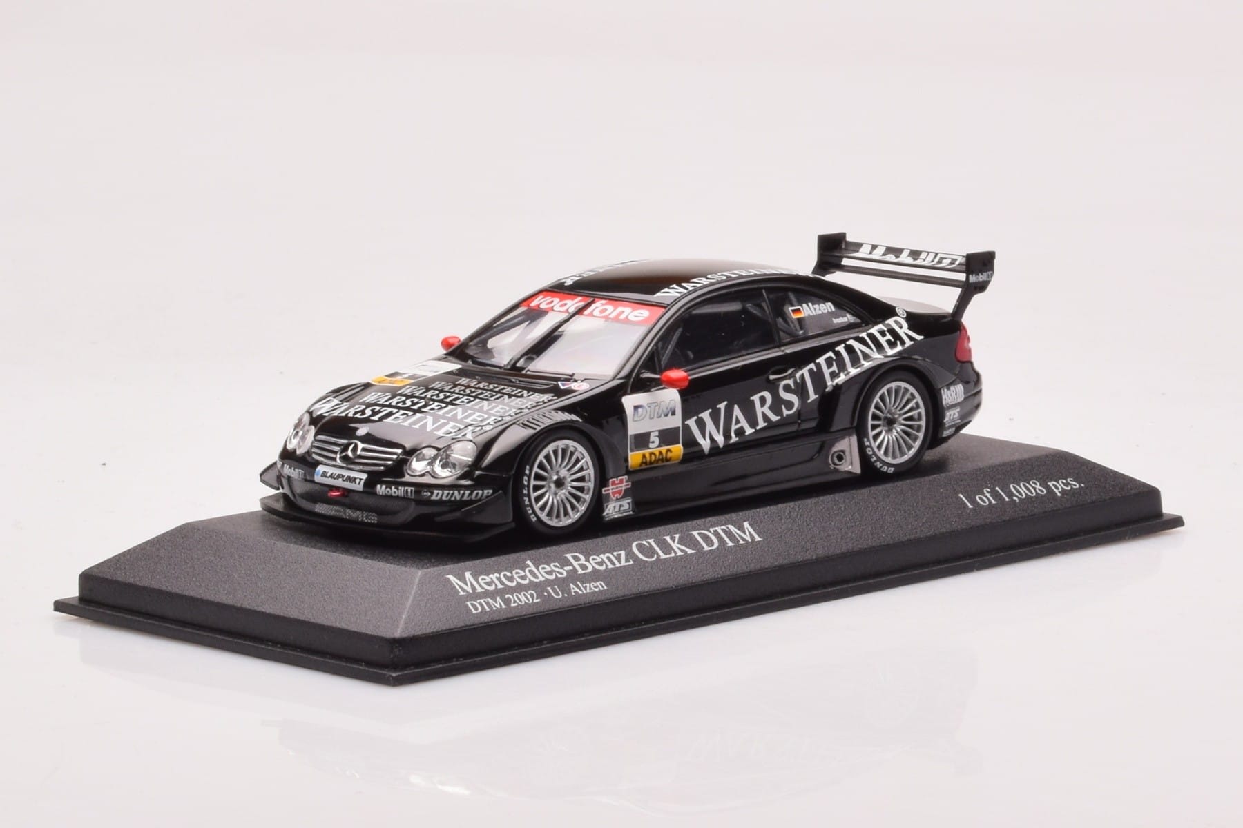 Mercedes CLK DTM Team Warsteiner AMG #5 U. Alzen DTM 2002 Minichamps 1:43 400023025 Metal — zdjęcie 2 z 4