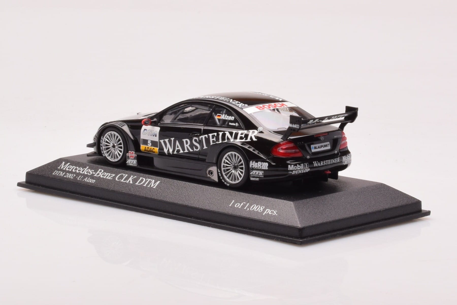 Mercedes CLK DTM Team Warsteiner AMG #5 U. Alzen DTM 2002 Minichamps 1:43 400023025 Metal — zdjęcie 3 z 4