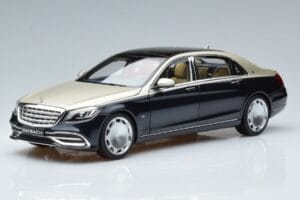 Mercedes Maybach S650 X222 Srebrno-Niebieski Norev 1:18 B66960615 Metal