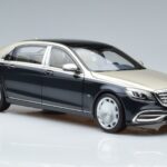 Mercedes Maybach S650 X222 Srebrno-Niebieski Norev 1:18 B66960615 Metal - image 5 of 7