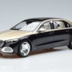 Mercedes Maybach S680 X223 Złoty Czarny Metallic Norev 1:18 183917 Metal