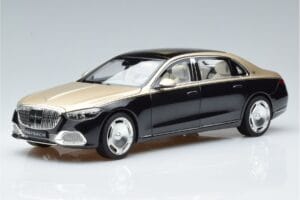 Mercedes Maybach S680 X223 Złoty Czarny Metallic Norev 1:18 183917 Metal