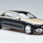 Mercedes Maybach S680 X223 Złoty Czarny Metallic Norev 1:18 183917 Metal - image 5 of 7