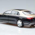 Mercedes Maybach S680 X223 Złoty Czarny Metallic Norev 1:18 183917 Metal - image 6 of 7