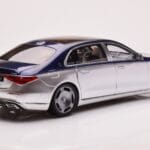 Mercedes Maybach S680 W223 Nautical Niebieski Cirrus Srebrny Almost Real 1:18 - image 3 of 8
