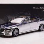 Mercedes Maybach S680 W223 Nautical Niebieski Cirrus Srebrny Almost Real 1:18 - image 8 of 8