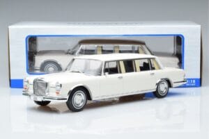 Mercedes S-Class 600 W100 LWB Pullman Biały MCG 1:18 MCG18188 Metal — zdjęcie 6 z 6