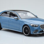 Mercedes S-Class W223 Vintage Niebieski Norev 1:18 - image 5 of 7