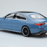 Mercedes S-Class W223 Vintage Niebieski Norev 1:18 - image 6 of 7