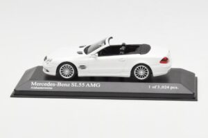 Mercedes SL 55 AMG R230 Biały Minichamps 1:43 400036170