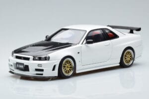 Nissan Skyline GT-R R34 Nismo Z-Tune Biały MotorHelix 1:18