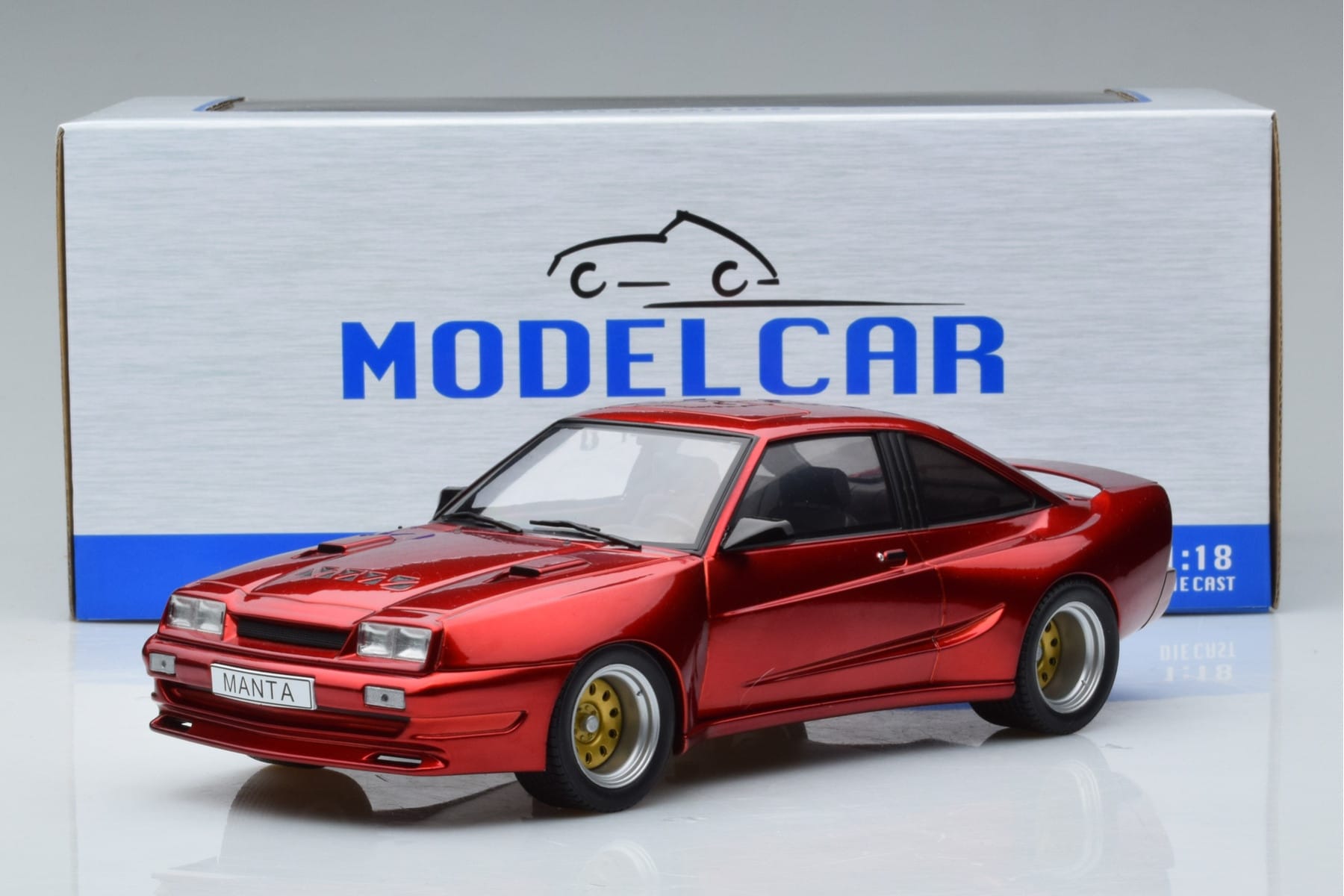 Opel Manta B Mattig Czerwony MCG 1:18 MCG18424 Metal — zdjęcie 6 z 6