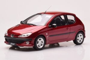 Peugeot 206 S16 Czerwony Otto 1:18 OT1039