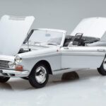 Peugeot 404 Kabriolet Srebrny Norev 1:18 - image 2 of 8