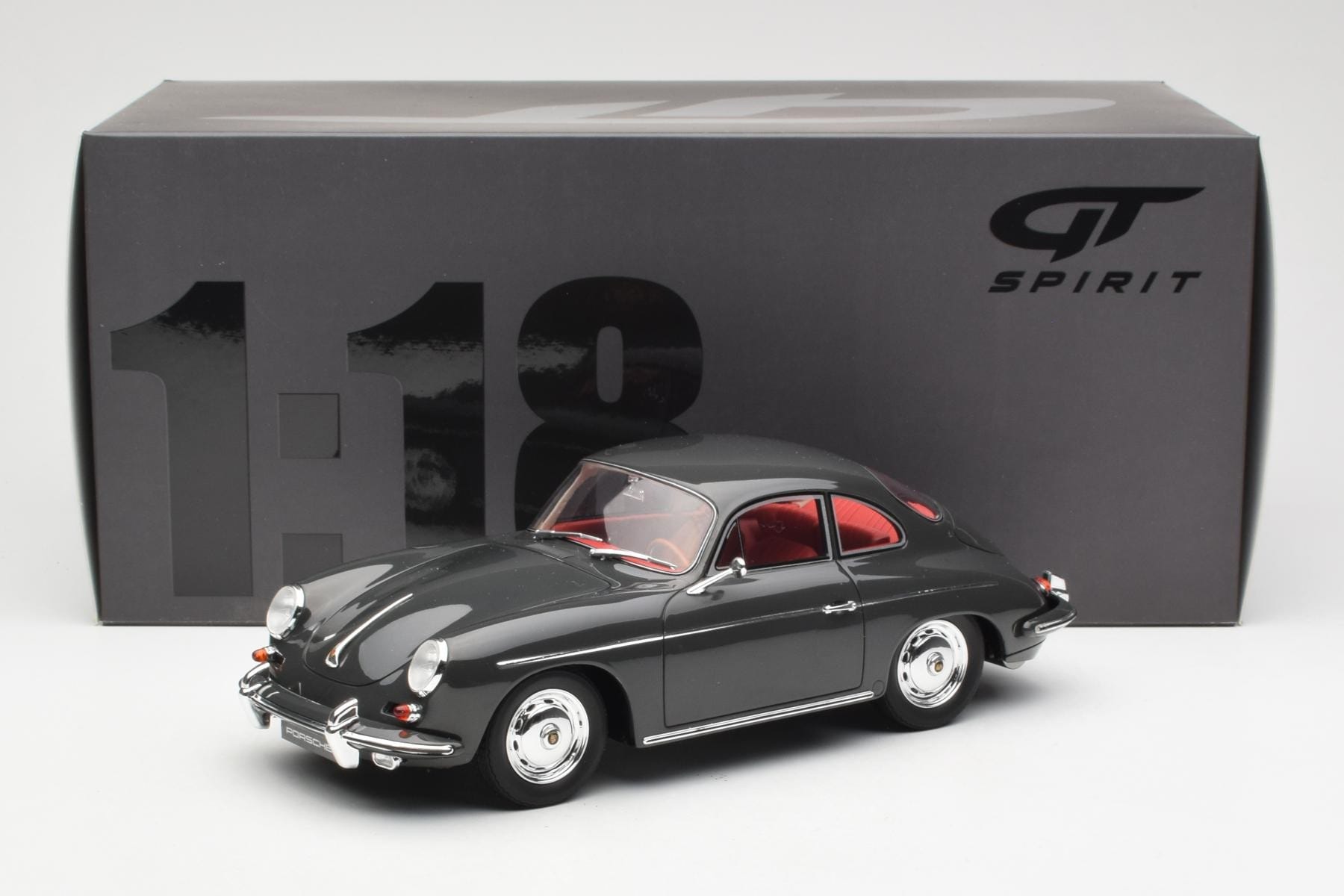 Porsche 356B 2000 GS Carrera 2 Szary GT Spirit 1:18 GT793 Żywica — zdjęcie 6 z 6