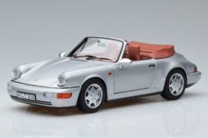 Porsche 911 964 Carrera 2 Kabriolet Srebrny Norev 1:18 187330 Metal