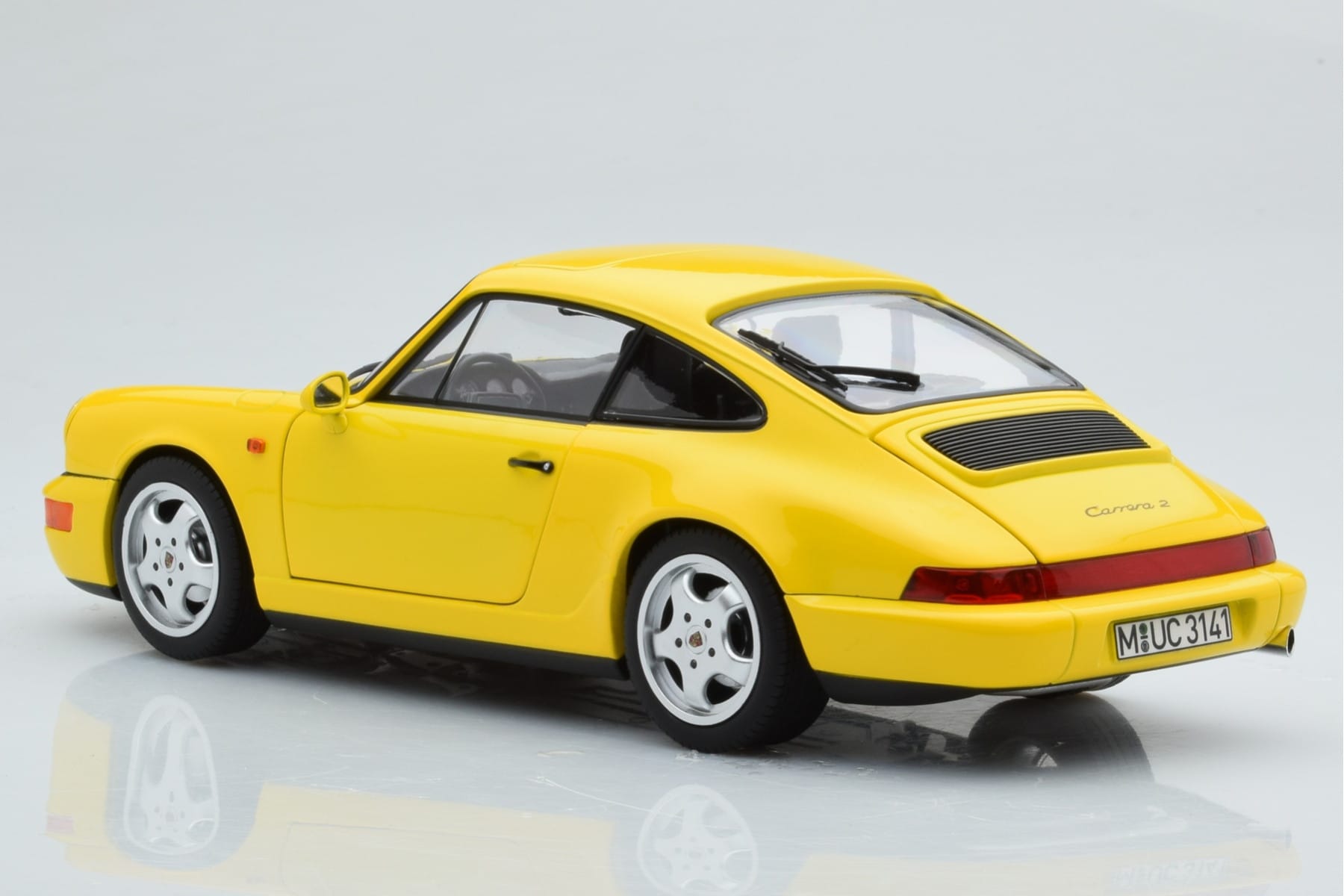 Porsche 911 964 Carrera 2 Żółty Norev 1:18 187328 Metal — zdjęcie 7 z 8