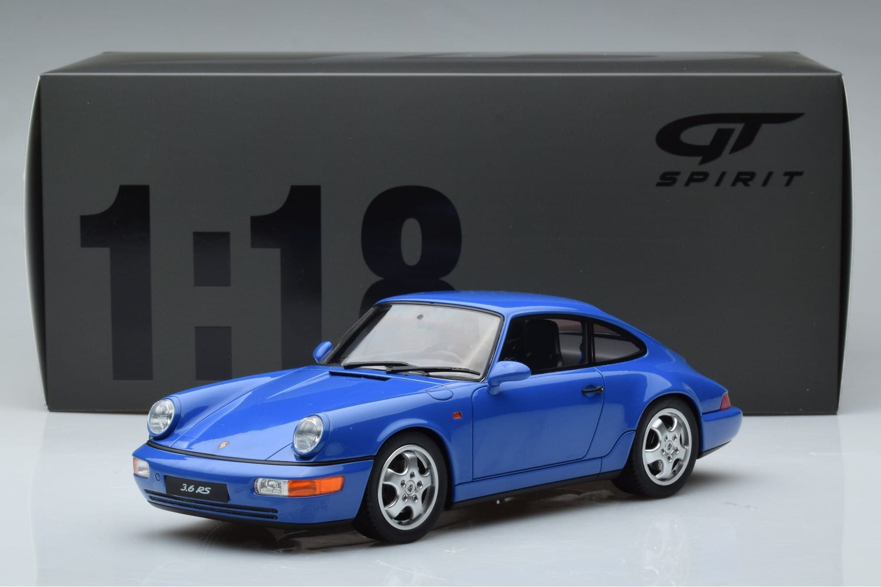 Porsche 911 964 Carrera RS 3.6 Niebieski GT Spirit 1:18 GT887 Żywica — zdjęcie 6 z 6