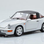 Porsche 911 964 Carrera 4 Targa Polar Srebrny Norev 1:18 - image 4 of 9