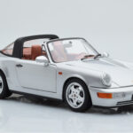 Porsche 911 964 Carrera 4 Targa Polar Srebrny Norev 1:18 - image 7 of 9