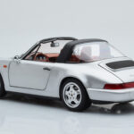 Porsche 911 964 Carrera 4 Targa Polar Srebrny Norev 1:18 - image 8 of 9