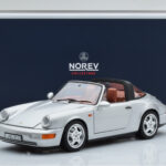Porsche 911 964 Carrera 4 Targa Polar Srebrny Norev 1:18 - image 9 of 9