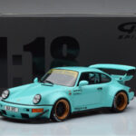 Porsche 911 964 RWB Tiffany Niebieski GT Spirit 1:18 - image 6 of 6