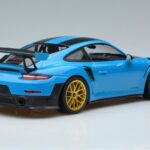 Porsche 911 991.2 GT3 RS Weissach Package Miami Niebieski Złote Felgi Minichamps 1:18 153068310 Metal - image 2 of 6