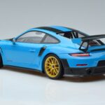 Porsche 911 991.2 GT3 RS Weissach Package Miami Niebieski Złote Felgi Minichamps 1:18 153068310 Metal - image 5 of 6