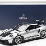 Porsche 911 992 GT3 Weissach Pack GT Srebrny Metaliczny Norev 1:18 - image 8 of 8