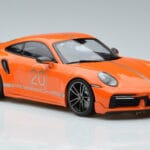Porsche 911 992 Turbo S China 20th Anniversary Pomarańczowy Minichamps 1:18 - image 4 of 6