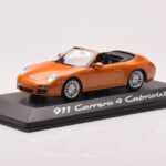 Porsche 911 997 Carrera 4 Kabriolet Pomarańczowy Metaliczny Minichamps 1:43 - image 2 of 4