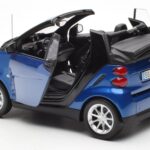 Smart Fortwo 451 Cabrio Niebieski i Czarny Minichamps 1:18 - image 5 of 8