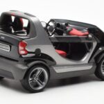 Smart Fortwo Crossblade Kabriolet Srebrno-Czarny Kyosho 1:18 - image 2 of 6