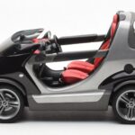 Smart Fortwo Crossblade Kabriolet Srebrno-Czarny Kyosho 1:18 - image 3 of 6