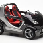 Smart Fortwo Crossblade Kabriolet Srebrno-Czarny Kyosho 1:18 - image 4 of 6