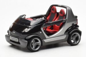 Smart Fortwo Crossblade Kabriolet Srebrno-Czarny Kyosho 1:18