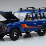 Toyota Land Cruiser 60 Niebieski Z Opcjonalnymi Częściami Kyosho 1:18 - image 2 of 11