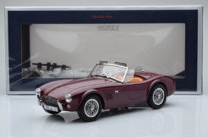 AC Cobra 289 Ciemnoczerwony Norev 1:18 182758 Metal — zdjęcie 6 z 6