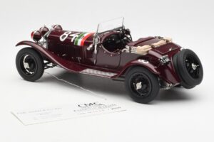 Alfa Romeo 1750 GS Spider #84 T. Nuvolari / B. Guidotti Mille Miglia Winner 1930 CMC 1:18 M-141 Metal — zdjęcie 5 z 6