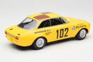 Alfa Romeo GTA 1300 #102 Squadra Corse R. Zanetti / M. Ruspa / Monzeglio Targa Florio 1971 Minichamps 1:18 155711202 Metal — zdjęcie 2 z 6