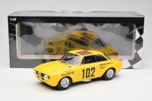 Alfa Romeo GTA 1300 #102 Squadra Corse R. Zanetti / M. Ruspa / Monzeglio Targa Florio 1971 Minichamps 1:18 155711202 Metal — zdjęcie 6 z 6