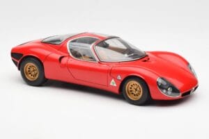 Alfa Romeo 33 Stradale Czerwony AUTOart 1:18 70191 Metal — zdjęcie 6 z 8