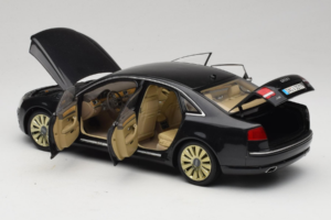 Audi A8 D3 W12 Czarny Kyosho 1:18 5010508135 Metal — zdjęcie 5 z 8