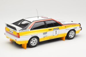 Audi Quattro A2 Audi Sport #1 W. Röhrl / C. Geistdörfer DNF Sanyo Rally of New Zealand 1984 Minichamps 1:18 155841101 Metal — zdjęcie 2 z 6