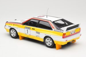 Audi Quattro A2 Audi Sport #1 W. Röhrl / C. Geistdörfer DNF Sanyo Rally of New Zealand 1984 Minichamps 1:18 155841101 Metal — zdjęcie 5 z 6