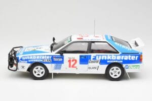 Audi Quattro A2 #12 H. Wittmann / R. Diekmann Safari Rally 1984 Sun Star 1:18 4246 Metal — zdjęcie 4 z 8