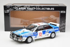 Audi Quattro A2 #12 H. Wittmann / R. Diekmann Safari Rally 1984 Sun Star 1:18 4246 Metal — zdjęcie 8 z 8